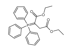 2-(三苯基膦亚基)丁二酸二乙酯 结构式