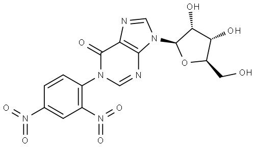 1-(2,4-二硝基苯基)肌苷 结构式