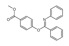 Benzoic acid, 4-[phenyl(phenylimino)methoxy]-, methyl ester 结构式