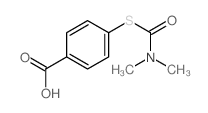 4-[(二甲基氨基羰基)硫代]苯甲酸 结构式