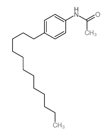 N-(4-十二烷基苯基)乙酰胺 结构式