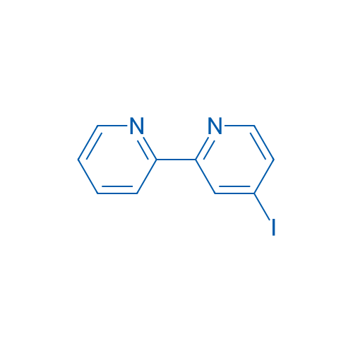 4-碘-2,2'-联吡啶 结构式