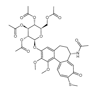 秋水仙硫苷四乙酸酯 结构式