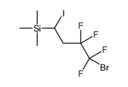 Silane, (4-bromo-3,3,4,4-tetrafluoro-1-iodobutyl)trimethyl- 结构式