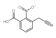 3-(氰甲基)-2-硝基苯甲酸 结构式