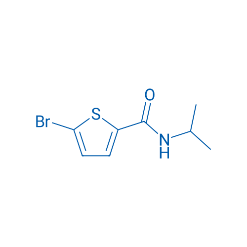 5-溴-N-异丙基噻吩-2-甲酰胺 结构式