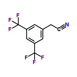 3,5-双(三氟甲基)苯乙腈 结构式