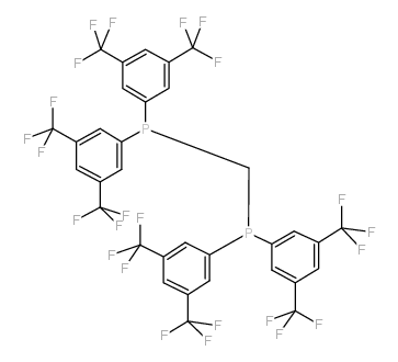 亚甲基二{二[3,5-二(三氟甲基)苯基]膦} 结构式