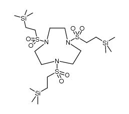 1H-1,4,7-Triazonine, octahydro-1,4,7-tris[[2-(trimethylsilyl)ethyl]sulfonyl]- 结构式