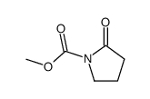 2-氧代-1-吡咯烷羧酸甲酯 结构式