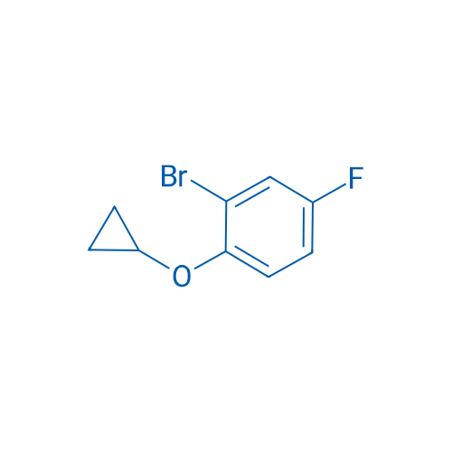 2-溴-1-(环丙氧基)-4-氟苯 结构式