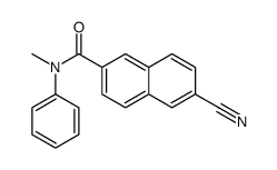 2-Naphthalenecarboxamide, 6-cyano-N-methyl-N-phenyl- 结构式