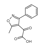 5-甲基-3-苯基-4-异噁唑乙醛酸 结构式