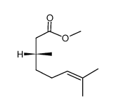 6-Octenoic acid, 3,7-dimethyl-, methyl ester, (3R)- 结构式