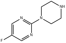 5-氟-2-(1-哌嗪基)嘧啶 结构式