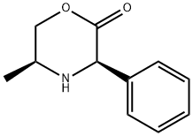 (3R,5S)-5-甲基-3-苯基-2-吗啉酮 结构式