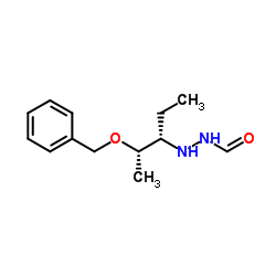 2-[(1S,2S)-1-乙基-2-苄氧基丙基]肼甲醛 结构式