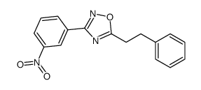 3-(3-nitrophenyl)-5-phenethyl-1,2,4-oxadiazole 结构式