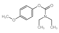 Carbamic acid,N,N-diethyl-, 4-methoxyphenyl ester 结构式