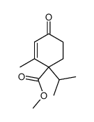 2-Cyclohexene-1-carboxylic acid, 2-methyl-1-(1-methylethyl)-4-oxo-, methyl ester 结构式