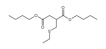 Butanedioic acid, 2-[(ethylthio)methyl]-, 1,4-dibutyl ester 结构式