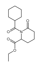 1-(环己基羰基)-6-氧代-2-哌啶羧酸乙酯 结构式