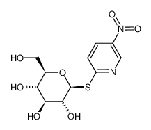 5-硝基-2-吡啶基 1-硫代-β-D-吡喃葡萄糖苷 结构式