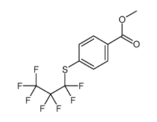 4-[(1,1,2,2,3,3,3-七氟丙基)硫代]苯甲酸甲酯 结构式