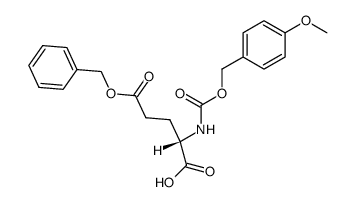 L-Glutamic acid, N-[[(4-methoxyphenyl)methoxy]carbonyl]-, 5-(phenylmethyl) ester 结构式
