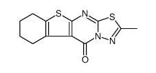 10H-[1]苯并噻吩并[2,3-d][1,3,4]噻二唑并[3,2-a]嘧啶-10-酮,6,7,8,9-四氢-2-甲基- 结构式