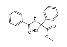 α-(苯甲酰氨基)-α-羟基苯乙酸甲酯 结构式