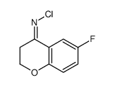 N-氯-6-氟-2,3-二氢-4H-苯并吡喃-4-亚胺 结构式