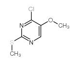 5-甲氧基-2-甲硫基-4-氯嘧啶 结构式