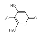 4-羟基-5,6-二甲基吡喃-2-酮 结构式