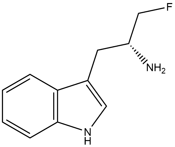 1H-Indole-3-ethanamine, α-(fluoromethyl)-, (R)- (9CI) 结构式