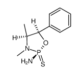 3,4-二甲基-5-苯基-1,3,2-恶唑磷杂环戊烷-2-胺 2-硫化物 [2S-(2α,4α,5α)]- 结构式