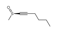 (R)-1-甲基亚磺酰基-1-己炔 结构式