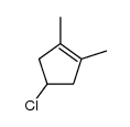 4-氯-1,2-二甲基环戊烯 结构式