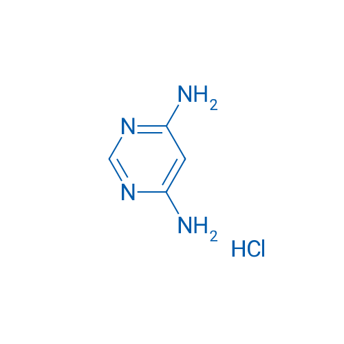 4,6-二氨基嘧啶盐酸盐 结构式