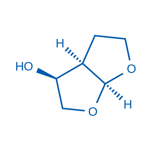 (3S,3aR,6aS)-六氢呋喃并[2,3-b]呋喃-3-醇 结构式