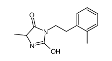 5-甲基-3-[2-(2-甲基苯基)乙基]咪唑烷-2,4-二酮 结构式