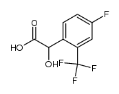 4-氟-α-羟基-2-(三氟甲基)苯乙酸 结构式