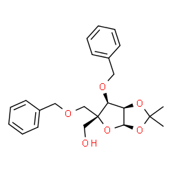 3-O-苄基-4-C-苄氧甲基-1,2-O-异亚丙基-Α-D-呋喃核糖 结构式