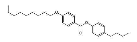 4-壬氧基苯甲酸-4-丁基苯酯 结构式