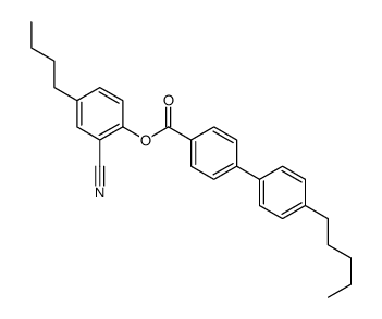 4'-戊基-[1,1'-联苯]-4-羧酸-4-丁基-2-氰基苯酯 结构式