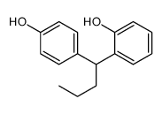 2-[1-(4-羟苯基)丁基]苯酚 结构式