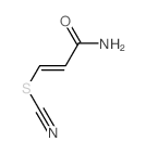 (E)-3-氨基-3-氧代-1-丙烯基硫氰酸酯 结构式