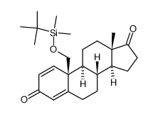 Androsta-1,4-diene-3,17-dione, 19-[[(1,1-dimethylethyl)dimethylsilyl]oxy]- 结构式