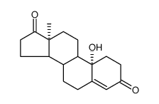 10β-羟基雌-4-烯-3,17-二酮 结构式