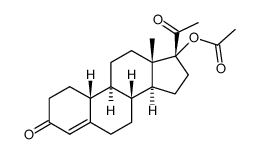 19-去甲-3,20-二酮-孕甾-4-烯-17-醋酸酯 结构式